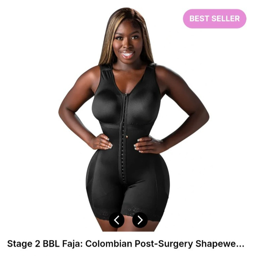 Snatched Body Stage 2 Faja with Bra | BBL Large, 38 002411 Black